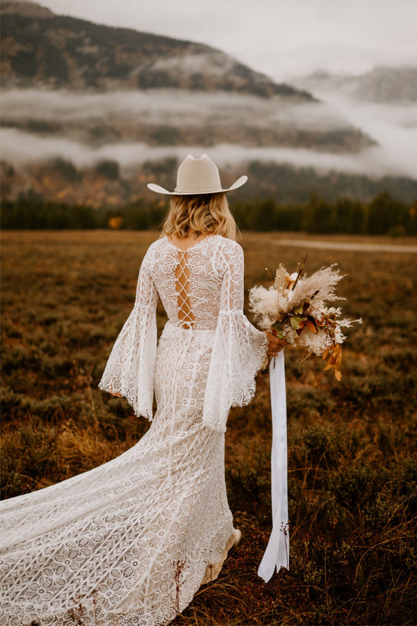 western wedding dresses